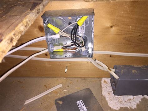 how to properly install junction box into rafter in attic|attic junction box codes.